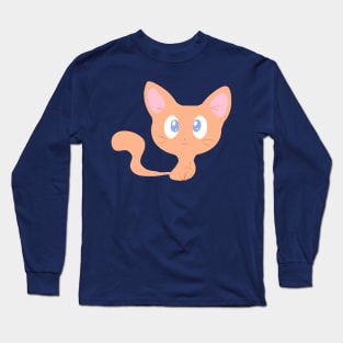 Cute Orange Kitty Long Sleeve T-Shirt